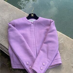 1991-1992 Authentic CHANEL Lilac Jacket size 36